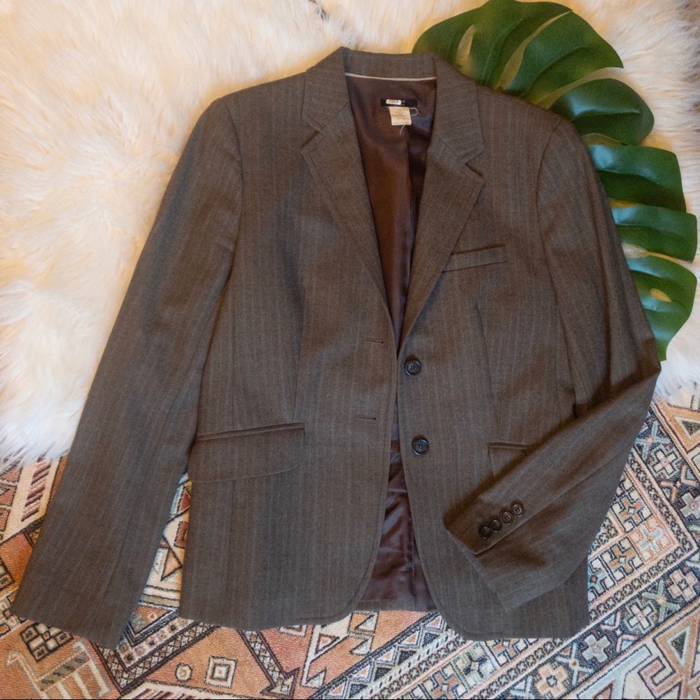 J. Crew Brown Plaid Two Botton Blazer - 6
